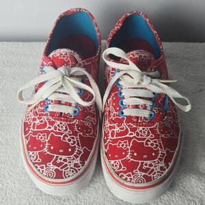 Hello Kitty Red and White Sneakers